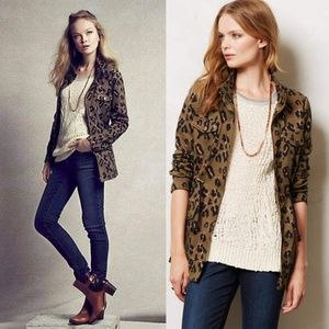 Anthropologie Leopardeau Jacket